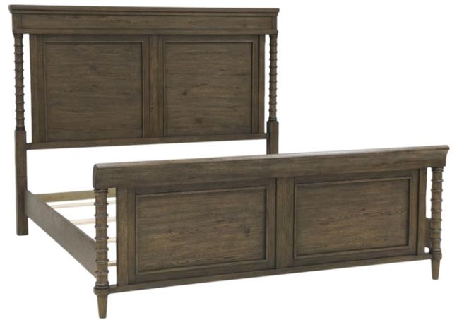 Legacy Classic Seraphina Midnight Oak King Panel Bed-0