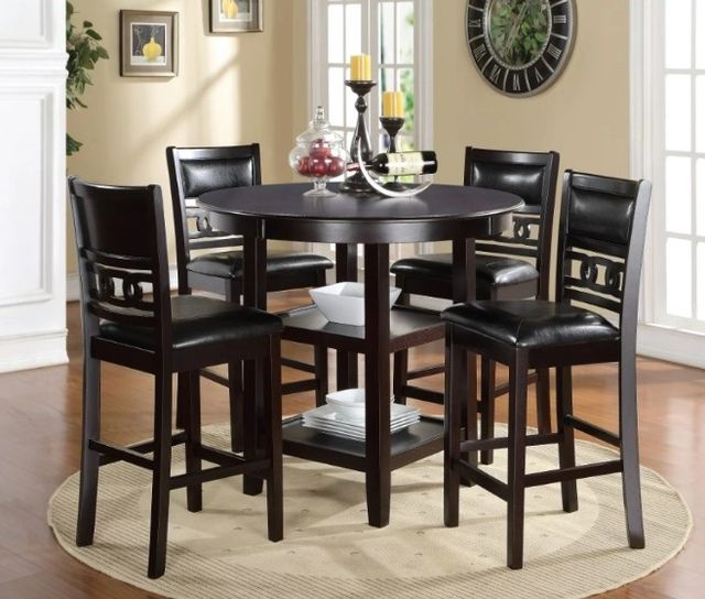 New Classic® Home Furnishings Gia Ebony Counter Height Dining Chair-1