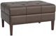 Bassett® Furniture Customizable Dover Sabel 35" Rectangle Tufted Leather Ottoman-0