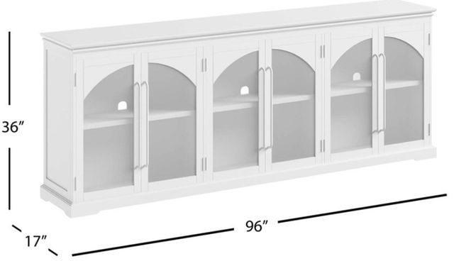 Jofran Inc. Archdale Gray 6-Door Accent Cabinet-2