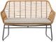 A & B Home Natural Love Seat-0