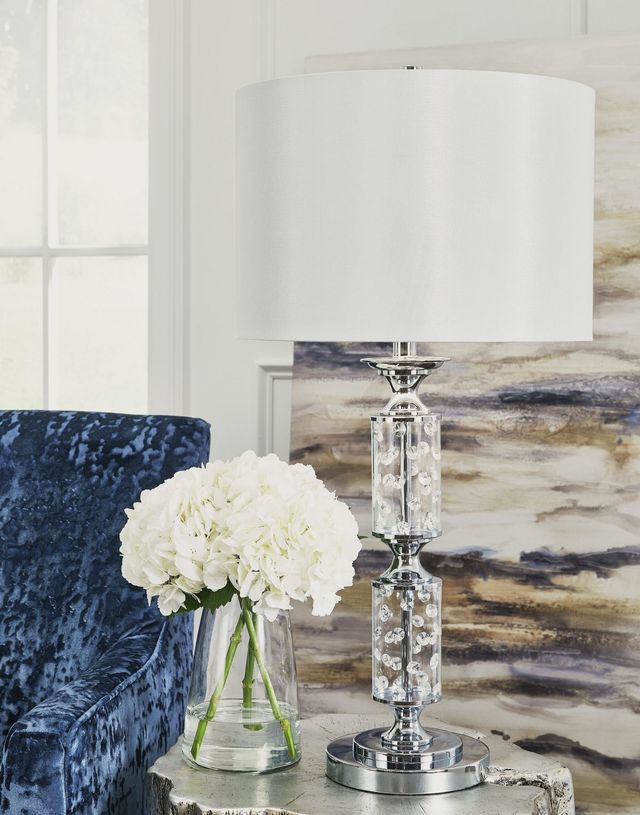 Signature Design by Ashley® Laramae Chrome Metal Table Lamp-1