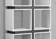 Monarch Specialties Inc. White-Grey 71" Bookcase-2