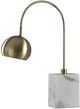 Harp & Finial® Woolsey Antique Brass/White Table Lamp-0
