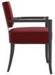 Caracole® Reserved Seating Caracole Classic Red/Seal Skin Arm Chair-4