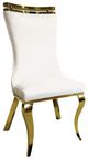 Furniture of America® Palazzo 2-Piece Gold/White Side Chair Set-0