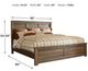 Signature Design by Ashley® Juararo Dark Brown King Panel Bed-1