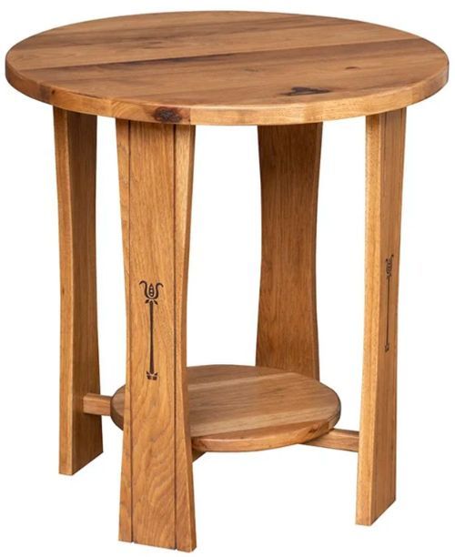 Country Classic Collection Customizable Signature 22" Round End Table-3
