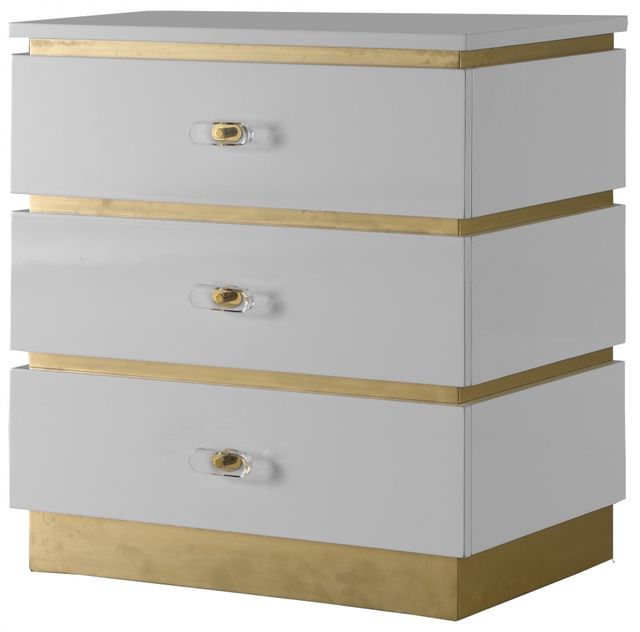 Meridian Furniture Esme White Side Table-0
