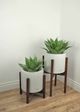 Le Present Century Chevron Grey 27" Planter-5