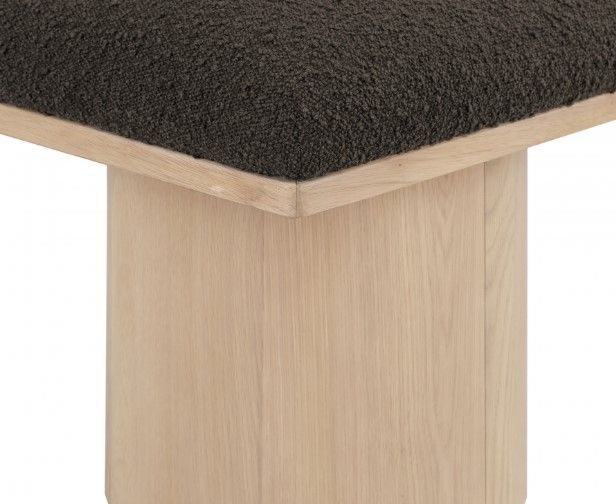 Meridian Furniture Pavilion 5-Piece Brown/Natural 90" Modular Bench Set-4