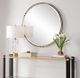Uttermost® Wesley Antique Brass Round Mirror-1