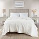 Olliix by Madison Park Coleman Ivory King Reversible Down Alternative Blanket-4