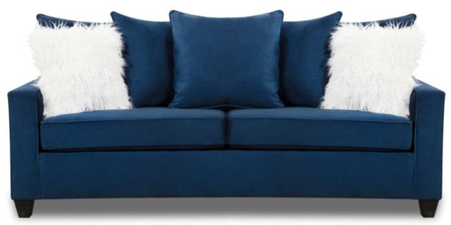 American Wholesale Furniture Indigo Blue Sofa -0