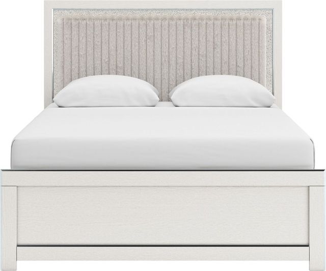 Signature Design by Ashley® Zuraleus 3-Piece White Queen Upholstered Panel Bedroom Set-4