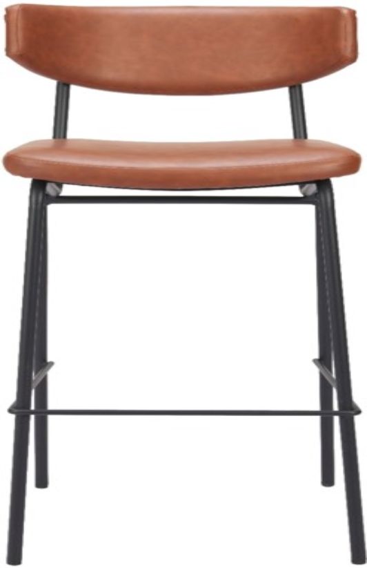Zuo® Modern Charon Vintage Brown Barstool-2
