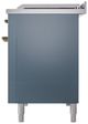 Ilve® Nostalgie II Series 48" Blue Grey Pro Style Dual Fuel Range-2