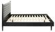 Armen Living Artemio Black/Gray King Platform Panel Bed-3