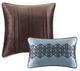 Olliix by Madison Park Blue Full/Queen Princeton 5 Piece Reversible Jacquard Coverlet Set-1