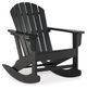 Signature Design by Ashley® Sundown Treasure Black Outdoor Rocking Chair-0