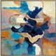 Crestview Collection Pomona Trio 3-Piece Blue/Yellow Wall Art Set-3