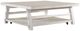 Liberty Furniture Modern Farmhouse Flea Market White Oversized Cocktail Table-0