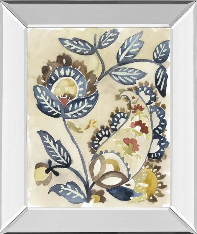 Classy Art Paisley Path IV by Chariklia Zarris Mirror Framed Wall Art-0