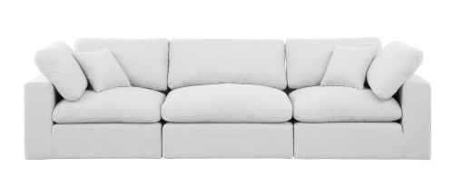 Meridian Furniture Comfy 119" White Sofa -2