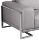 Michael Amini® Mia Bella Light Gray/Stainless Steel Sofa-1