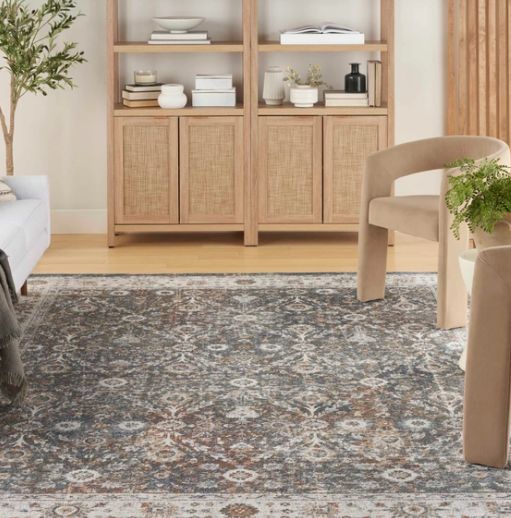 Nourison Home™  Astra Machine Washable Ivory/Multicolor 5'x7' Area Rug-2