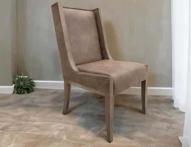 International Furniture Direct Mezquite Natural Brown Upholstered Side Chair-1