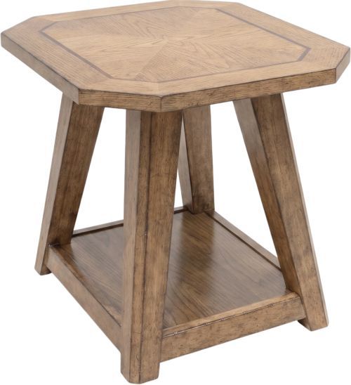 Liberty Furniture Carolina Park 3-Piece Amber Brown Octagonal Occasional Table Set-2