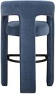 TOV Furniture Malone Blue Denim Chenille Bar Stool-4