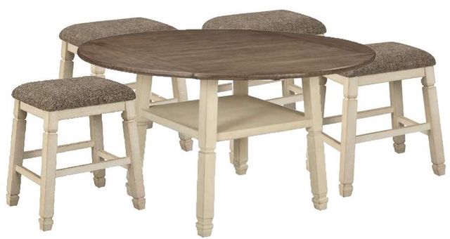 Signature Design by Ashley® Bolanburg 5-Piece Two-Tone Counter Height Dining Set-0