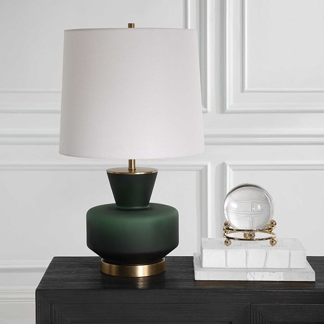 Uttermost® Trentino Dark Emerald Green Table Lamp-2