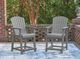 Signature Design by Ashley® Ross Cove 2-Piece Dark Gray Aluminum/Plastic Outdoor Bar Stool-1