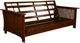 Kodiak Furniture Alexa Black Walnut/Monte Toro Shell Full Futon Frame with Mattress-4