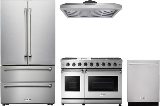 Thor Kitchen® 4 Piece Stainless Steel Kitchen Package-0