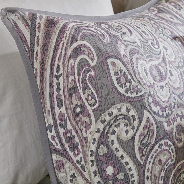 Olliix by Madison Park 7 Piece Purple California King Gabby Comforter Set-4