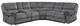 Homelegance® Muirfield 3-Piece Gray Manual Reclining Sectional with Left Console-0