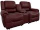 Best® Home Furnishings Customizable Genet Leather Power Reclining Space Saver® Console Loveseat and Tilt Headrest-0