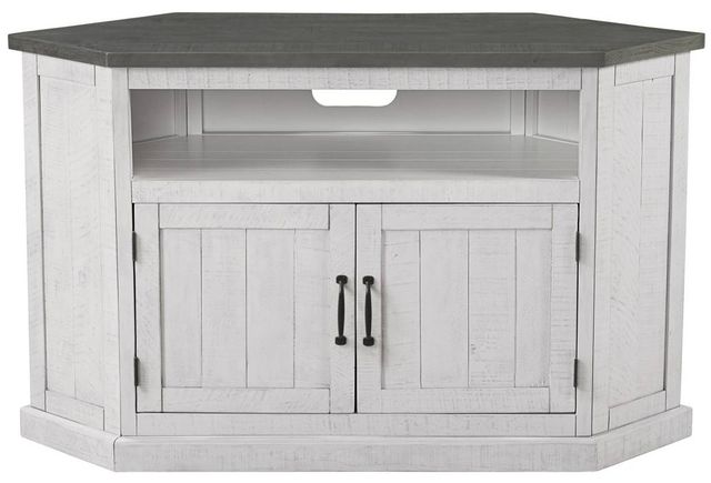 Martin Svensson Rustic Gray/White Entertainment Console-3