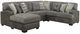 Emerald Home Berlin 4-Piece Gray Left-Arm Facing Sectional and Chaise-0