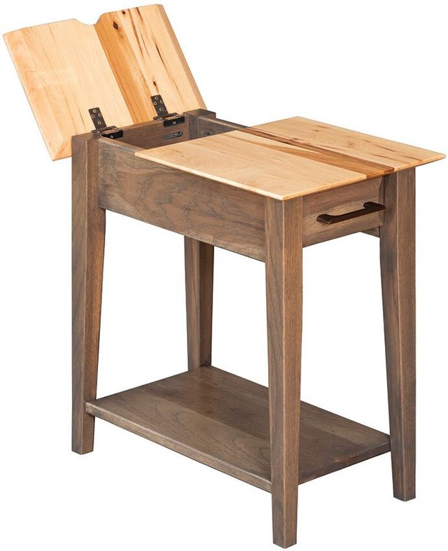 Country Classic Collection Customizable Simplicity Lifttop Chairside with Power Ports-3