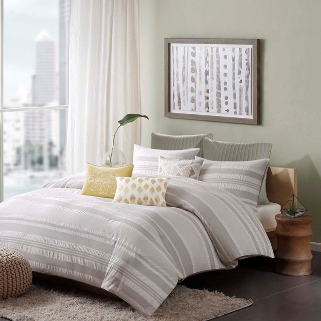 Olliix by INK+IVY Grey King Lakeside Comforter Mini Set-1