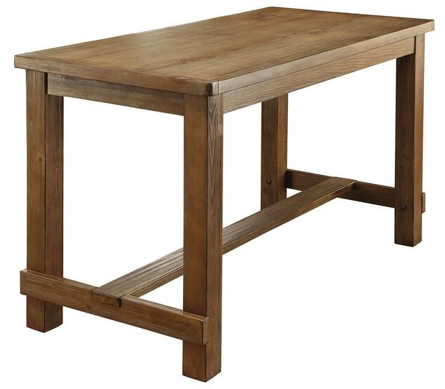 Furniture of America® Sania Rustic Oak Counter Height Table-0