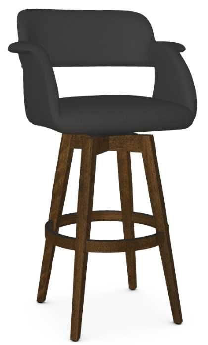 Amisco Customizable Joshua Swivel Bar Stool Gabriele BrandSource