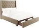 Homelegance® Fairborn Brown Upholstered Eastern King Storage Platform Bed-0