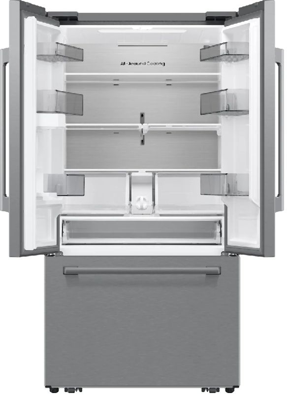 Samsung Bespoke AI 36'' 29.5 Cu. Ft. Fingerprint Resistant Stainless Steel Freestanding French Door Refrigerator-1