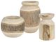 Crestview Collection Kiffin 3-Piece Brown/Tan Vases-0